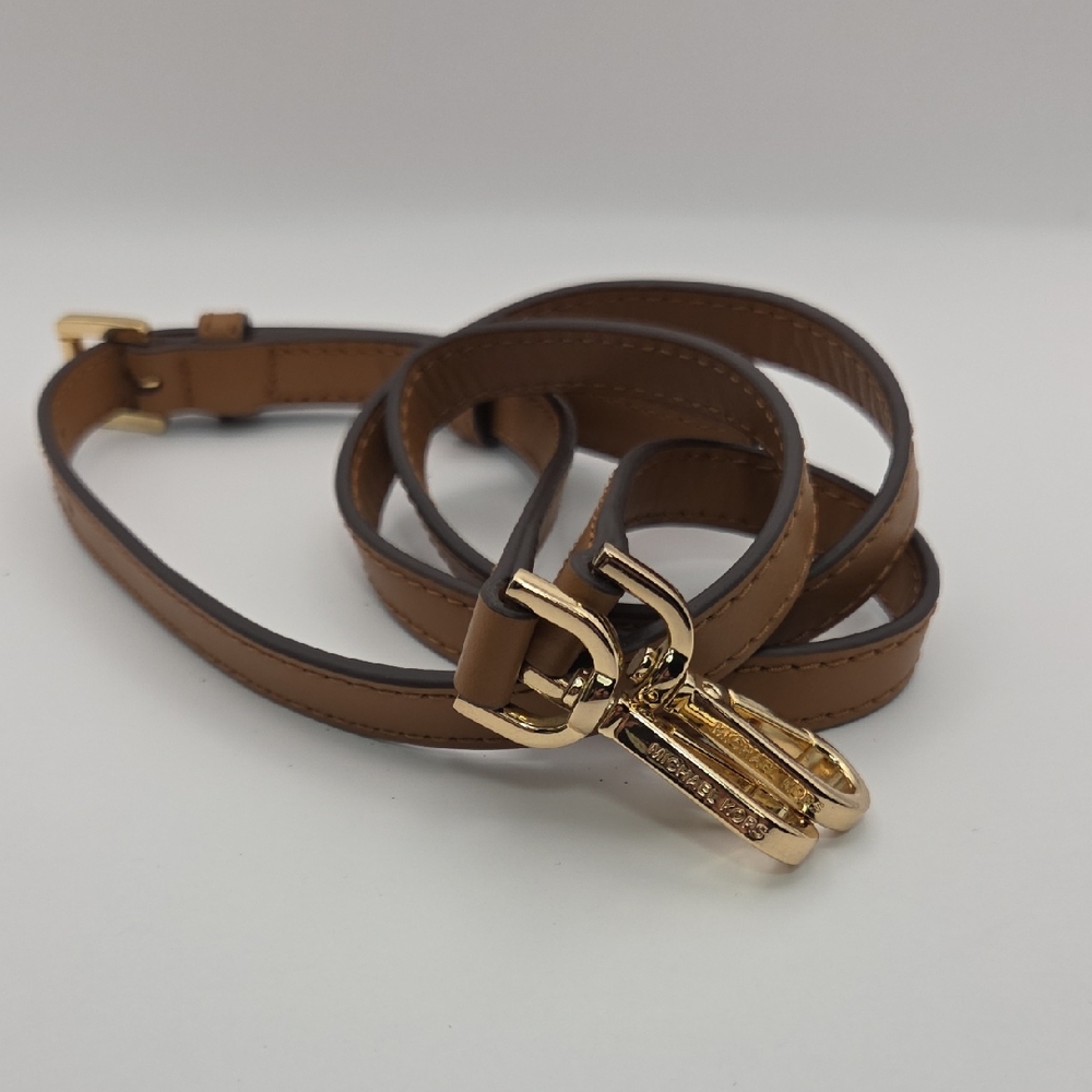 Michael Kors Tan Leather Strap with Gold Buckle